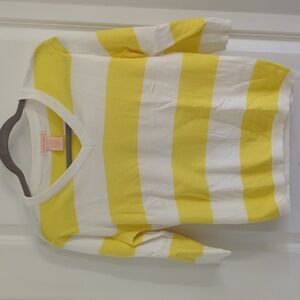 Sweet Romeo yellow and white light sweater
